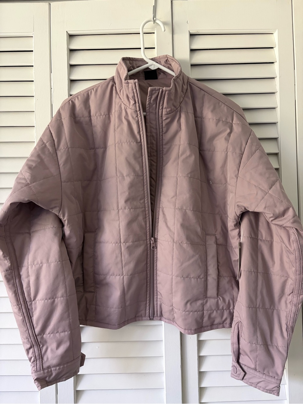 PacSun Quilted Mauve Bomber Jacket